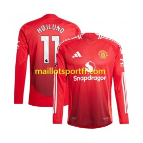 Maillot de Foot Manchester United Rasmus Hojlund 11 Domicile 2024/25 ML